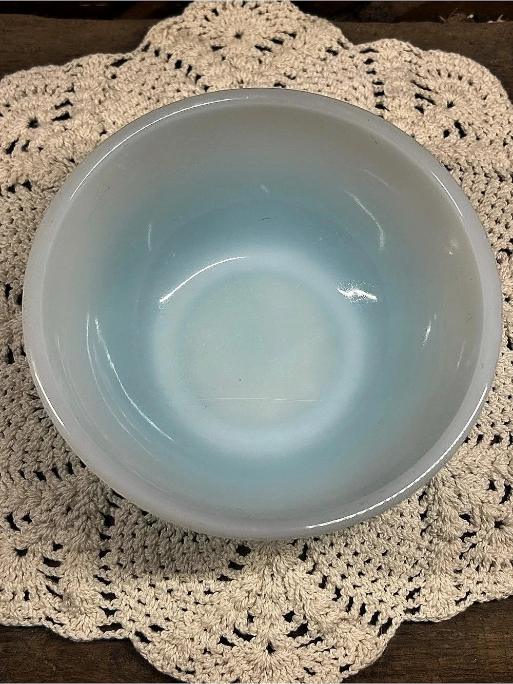 Vintage 1950s Fire-King Turquoise Ombre Bowls - Set of 2